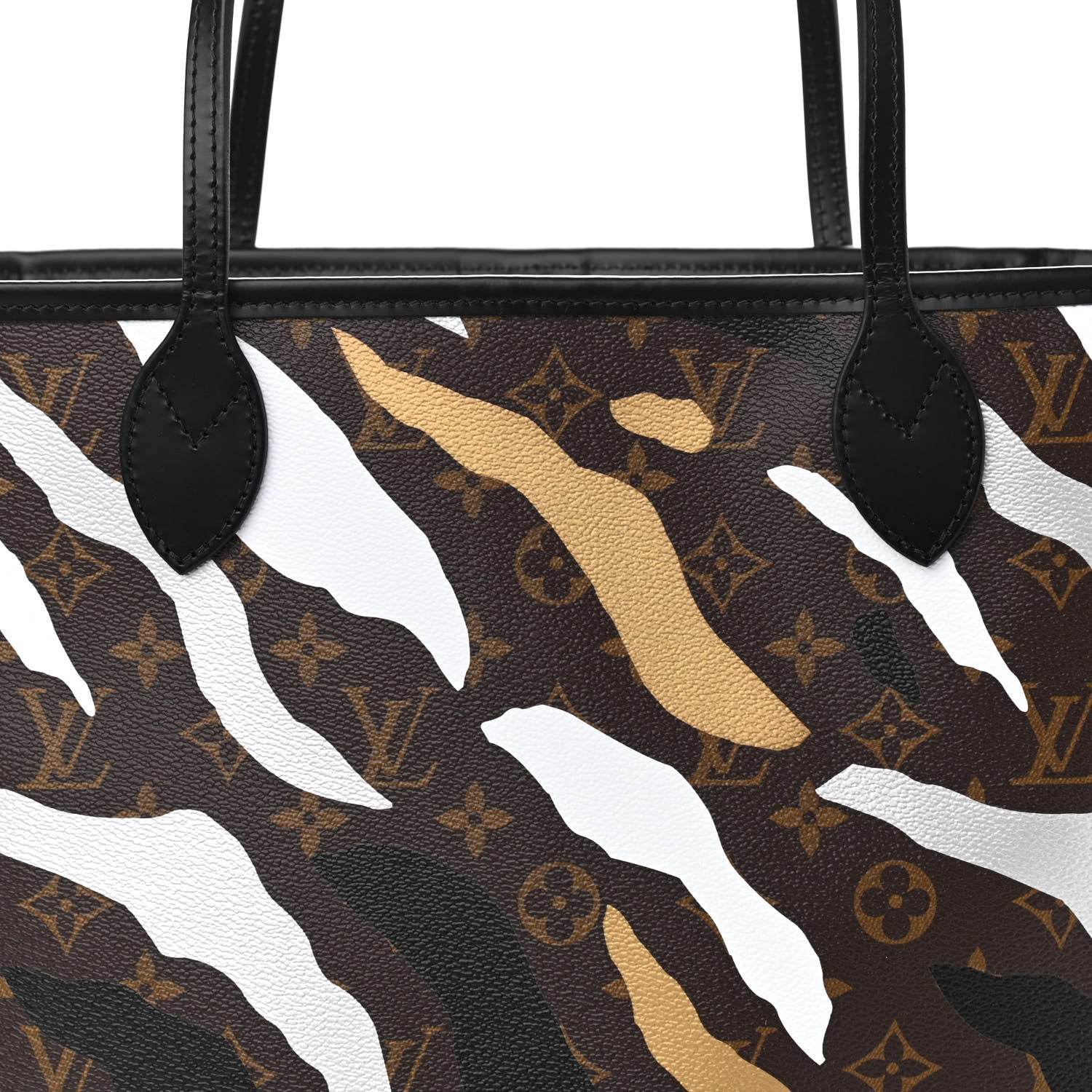 Louis Vuitton X LOL Monogram Neverfull MM Gold Silver 9 of 11
