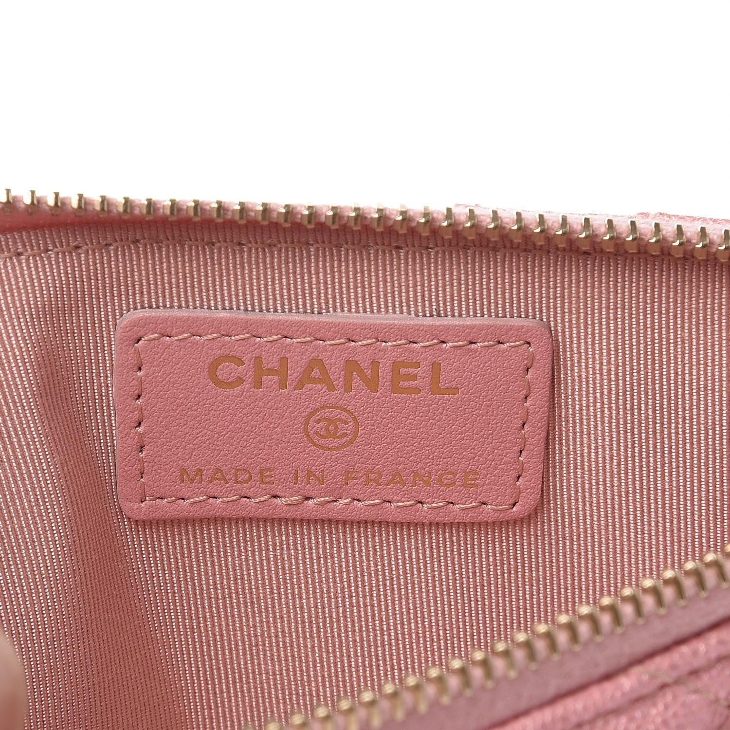 Chanel Iridescent Caviar Quilted Classic iPhone Pouch Rose Pink 6 of 8