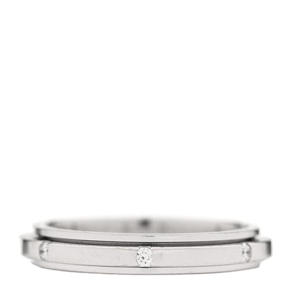Piaget 18K White Gold Diamond Small Possession Band Ring 44 3 3 of 6