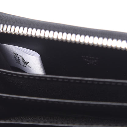 MCM Calfskin Mini Pop Rabbit Zipped Card Wallet Black 7 of 8