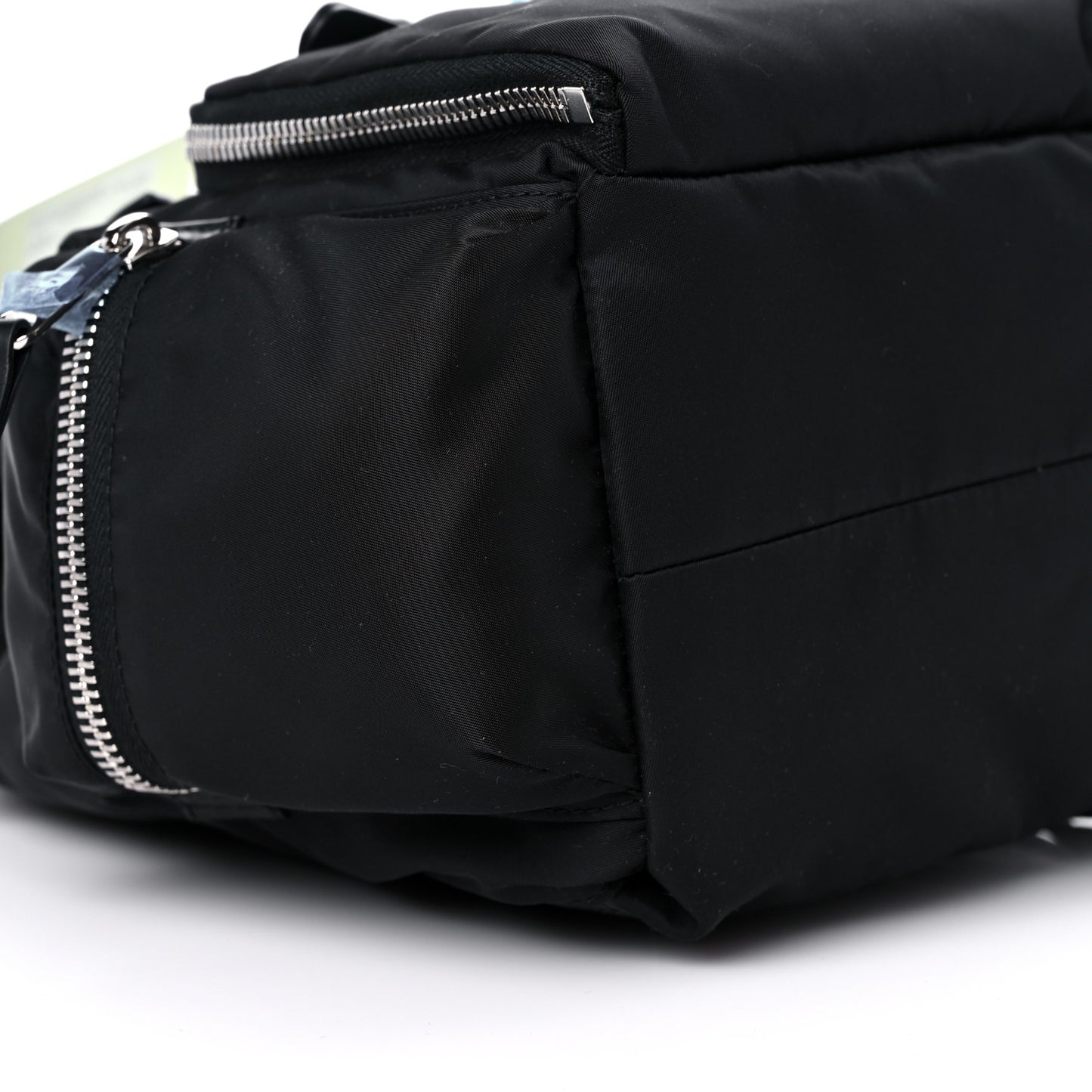 Nylon Logo Print Medium Rucksack Backpack Black