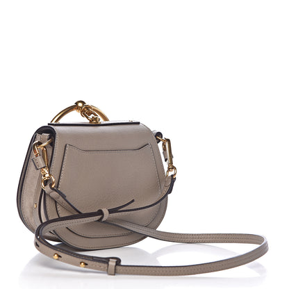 Chloe Calfskin Suede Small Nile Bracelet Bag Motty Grey 3 of 9