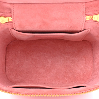 Christian Dior CHRISTIAN DIOR Lambskin Cannage Small Diortravel Vanity Case Pink 5 of 10