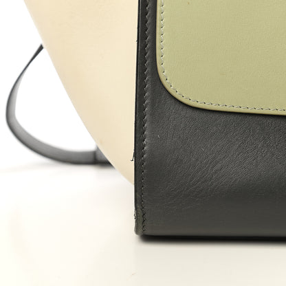 Celine Smooth Calfskin Medium Tri-Color Trapeze Pistachio 10 of 26