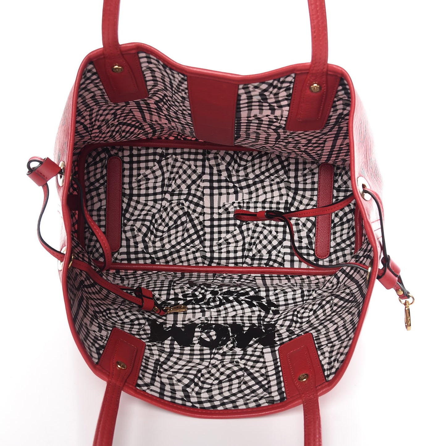 Visetos Medium Liz Reversible Shopper Tote Ruby Red