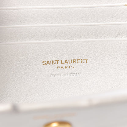 Saint Laurent Calfskin Monogram Toy Cabas White 6 of 11