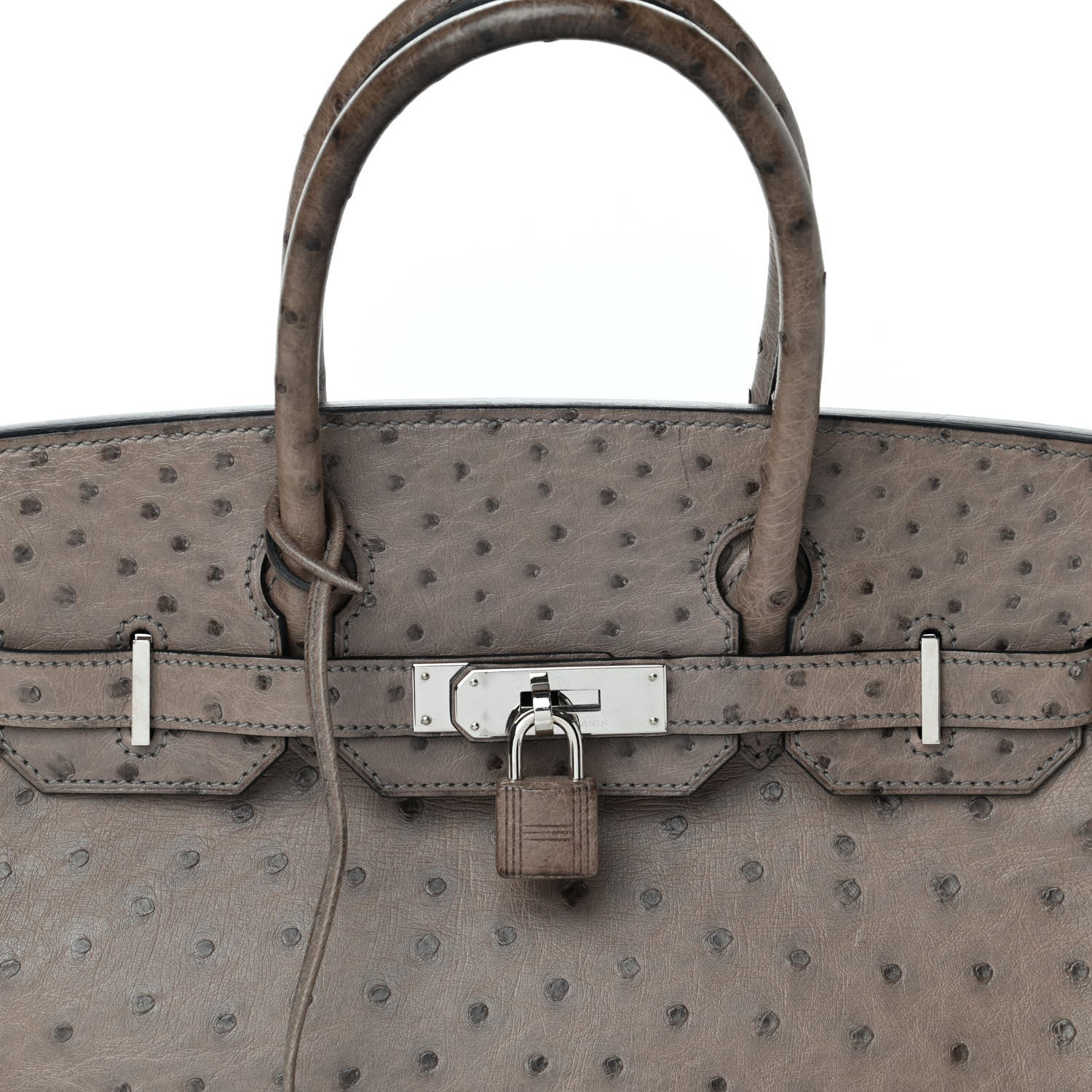 Hermes Ostrich Birkin 30 Gris Tourterelle 7 of 12