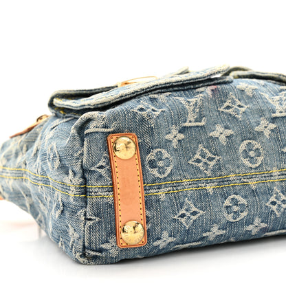 Louis Vuitton Monogram Denim Baggy PM Blue 8 of 18