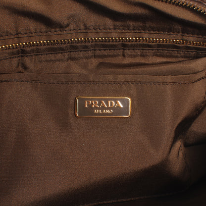 Prada Silk Faille Oversized Floral Zip Clutch Cipria 5 of 8