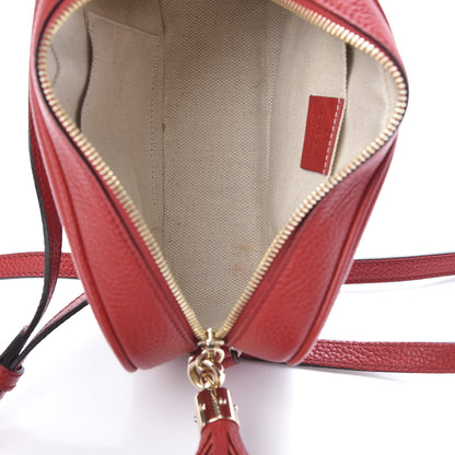 Gucci Pebbled Calfskin Small Soho Disco Bag Tabasco Red 5 of 10