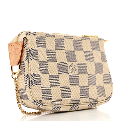 Louis Vuitton Damier Azur Mini Pochette Accessories 3 of 9