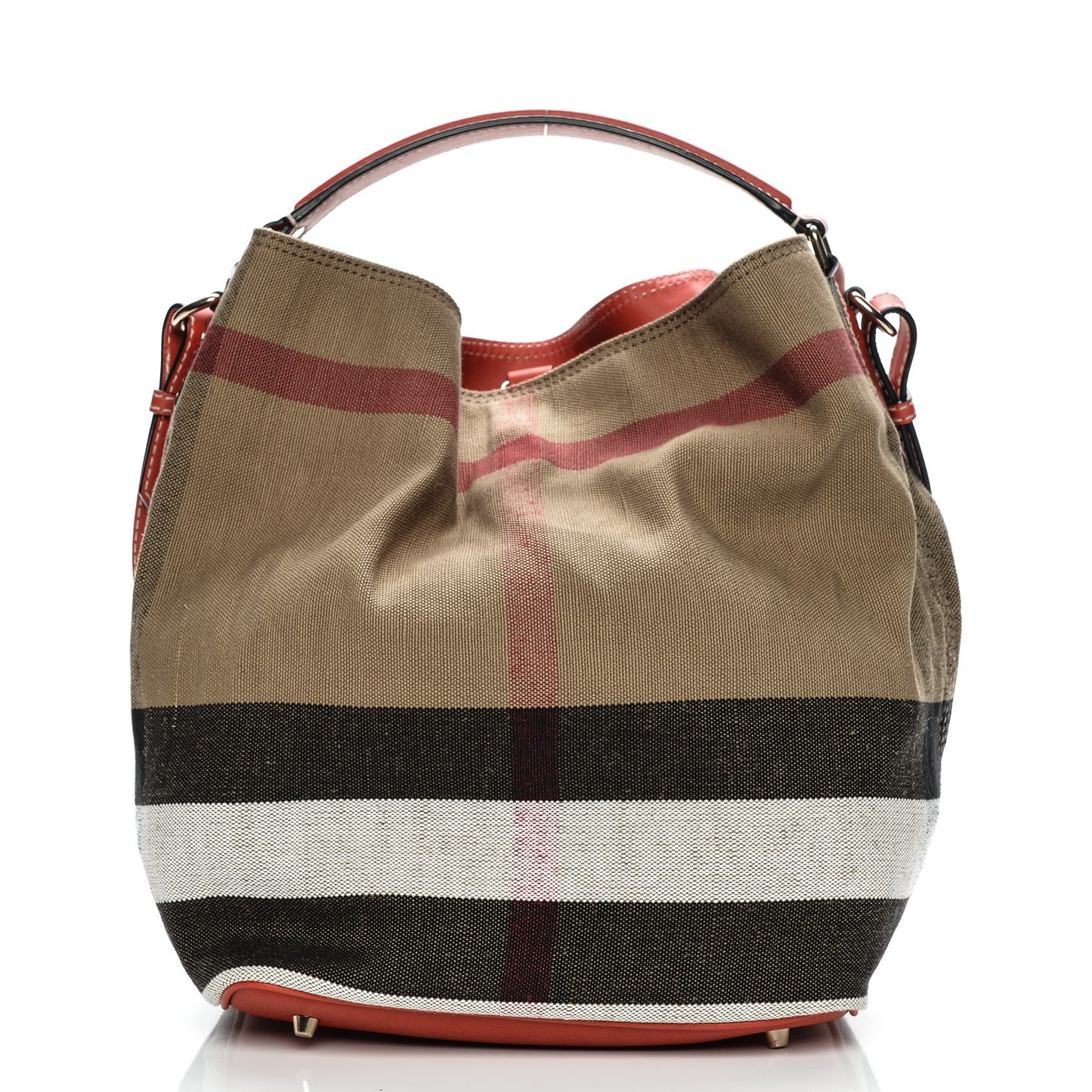 Canvas Mega Check Medium Ashby Hobo Red