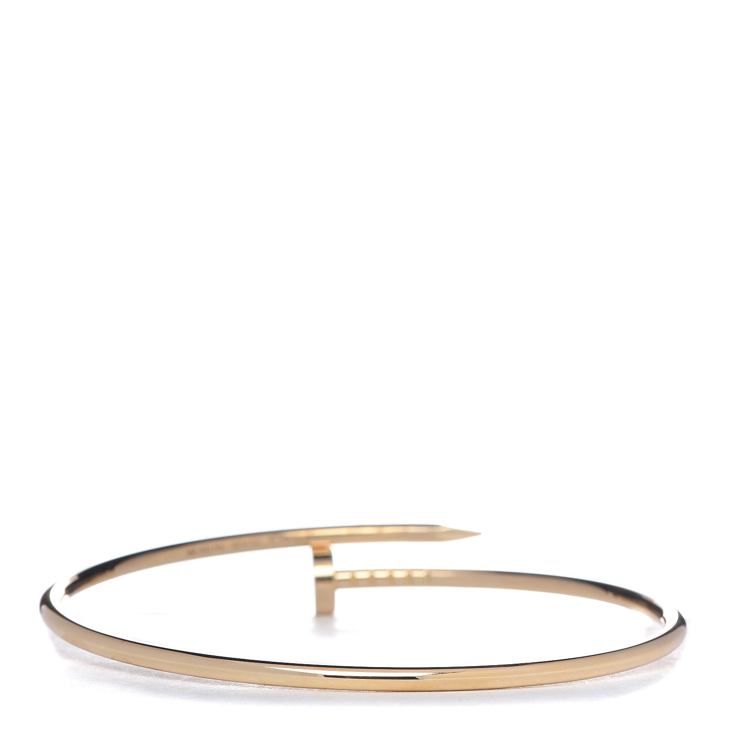 Cartier 18K Yellow Gold Small Juste Un Clou Bracelet 18 3 of 5