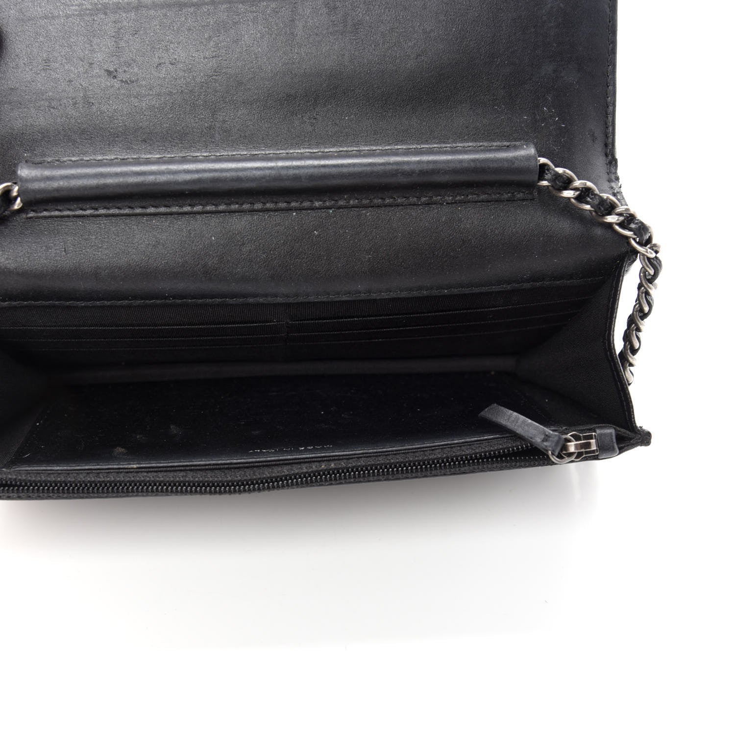 Chanel Caviar Quilted Boy Wallet On Chain WOC Black 5 of 14