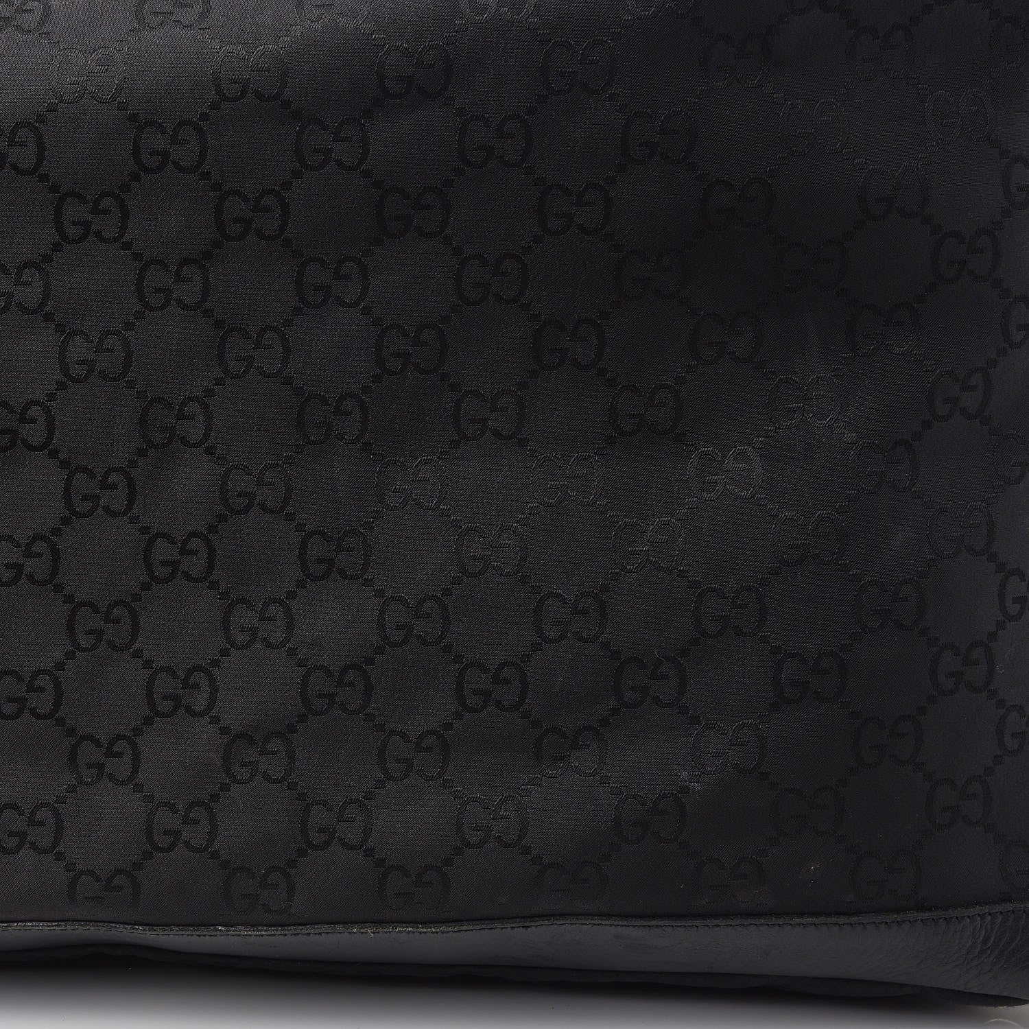 Gucci Nylon Monogram Travel Hobo Black 10 of 19