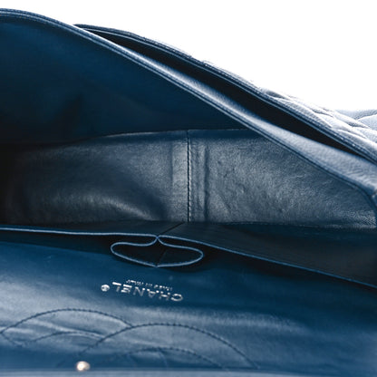 Chanel Caviar Quilted Jumbo Double Flap Navy Blue 5 of 11