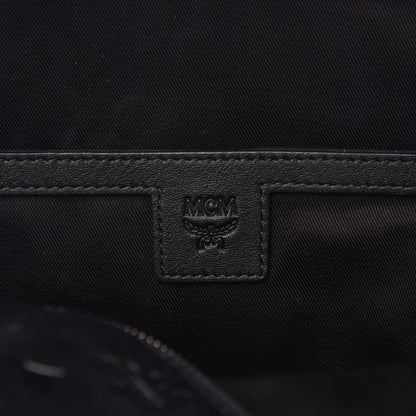 MCM Calfskin Ottomar Monogram Duke Backpack Black 6 of 6