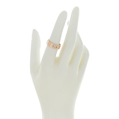 Hermes 18K Rose Gold Diamond PM H D'Ancre Ring 53 6.5 2 of 5