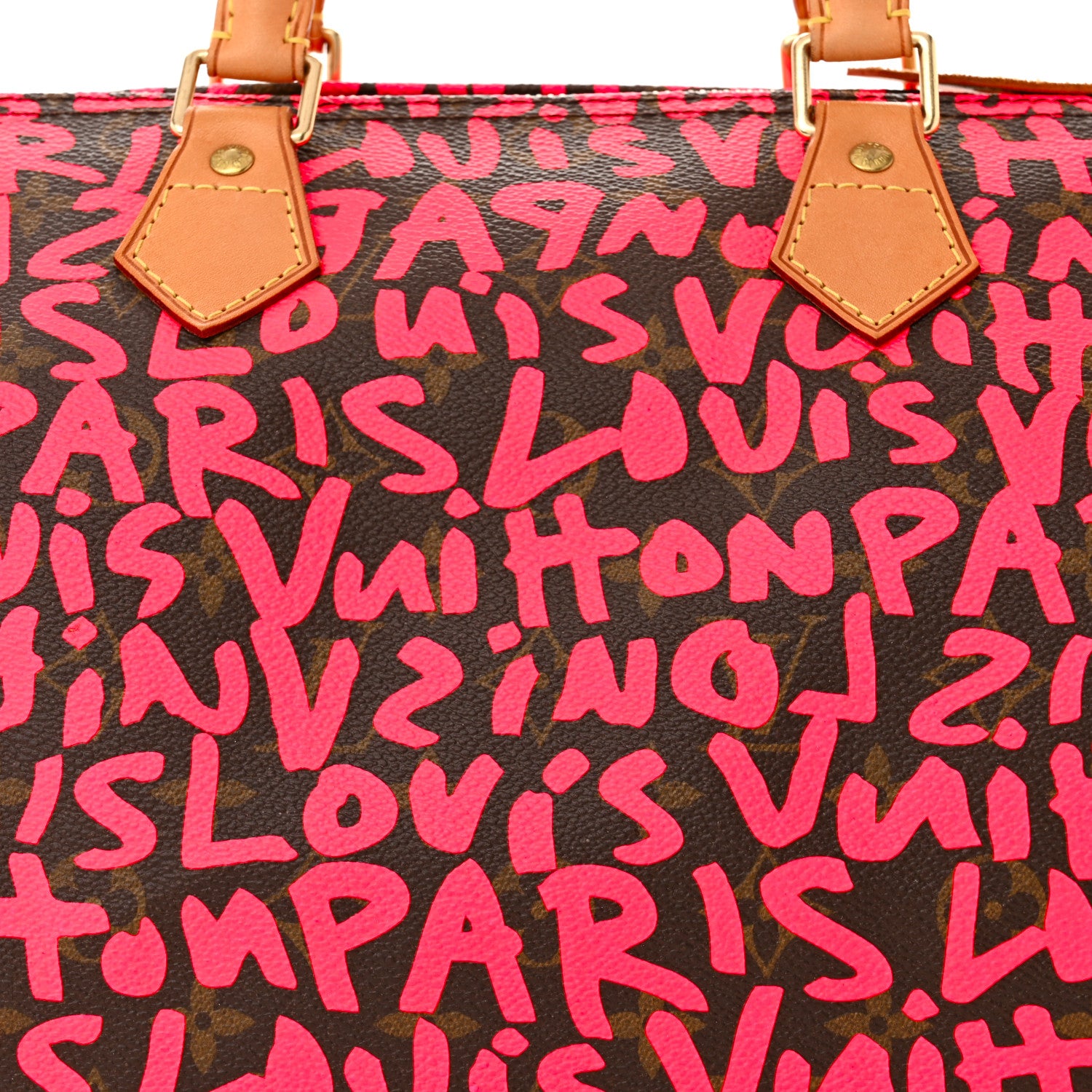 Louis Vuitton Monogram Graffiti Speedy 30 Fuchsia 8 of 10