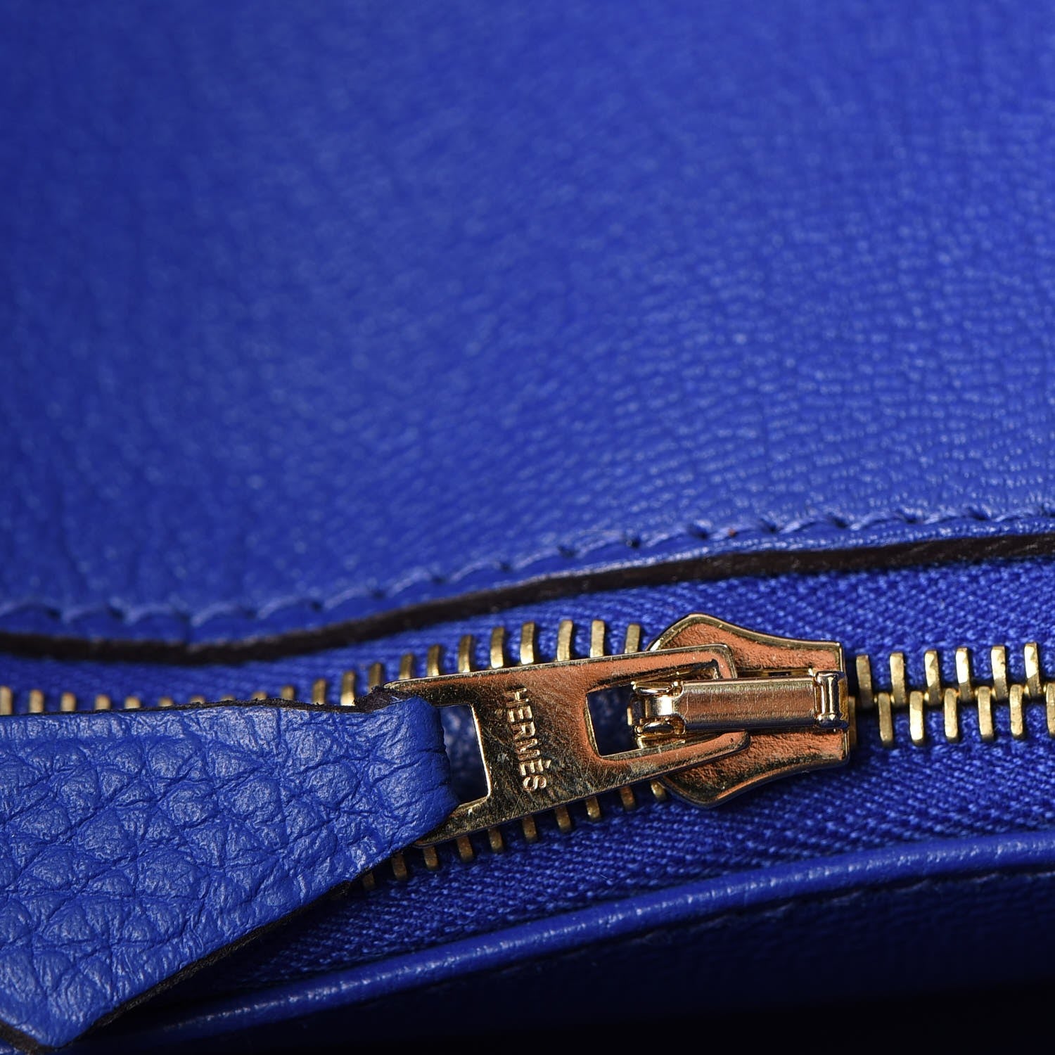 Hermes Togo Birkin 35 Bleu Electrique 12 of 33