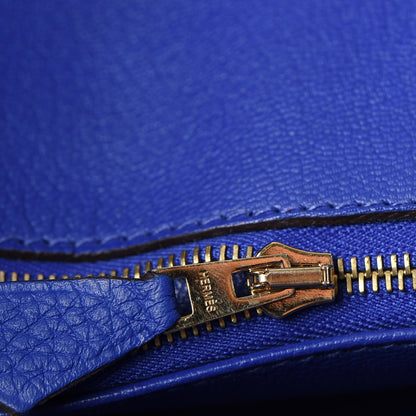 Hermes Togo Birkin 35 Bleu Electrique 12 of 33