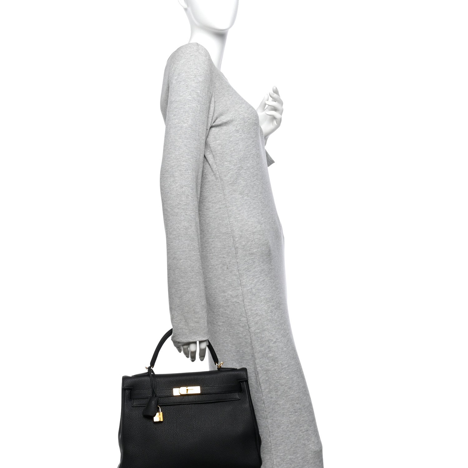 Hermes Togo Kelly Retourne 32 Black 2 of 12
