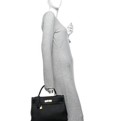Hermes Togo Kelly Retourne 32 Black 2 of 12