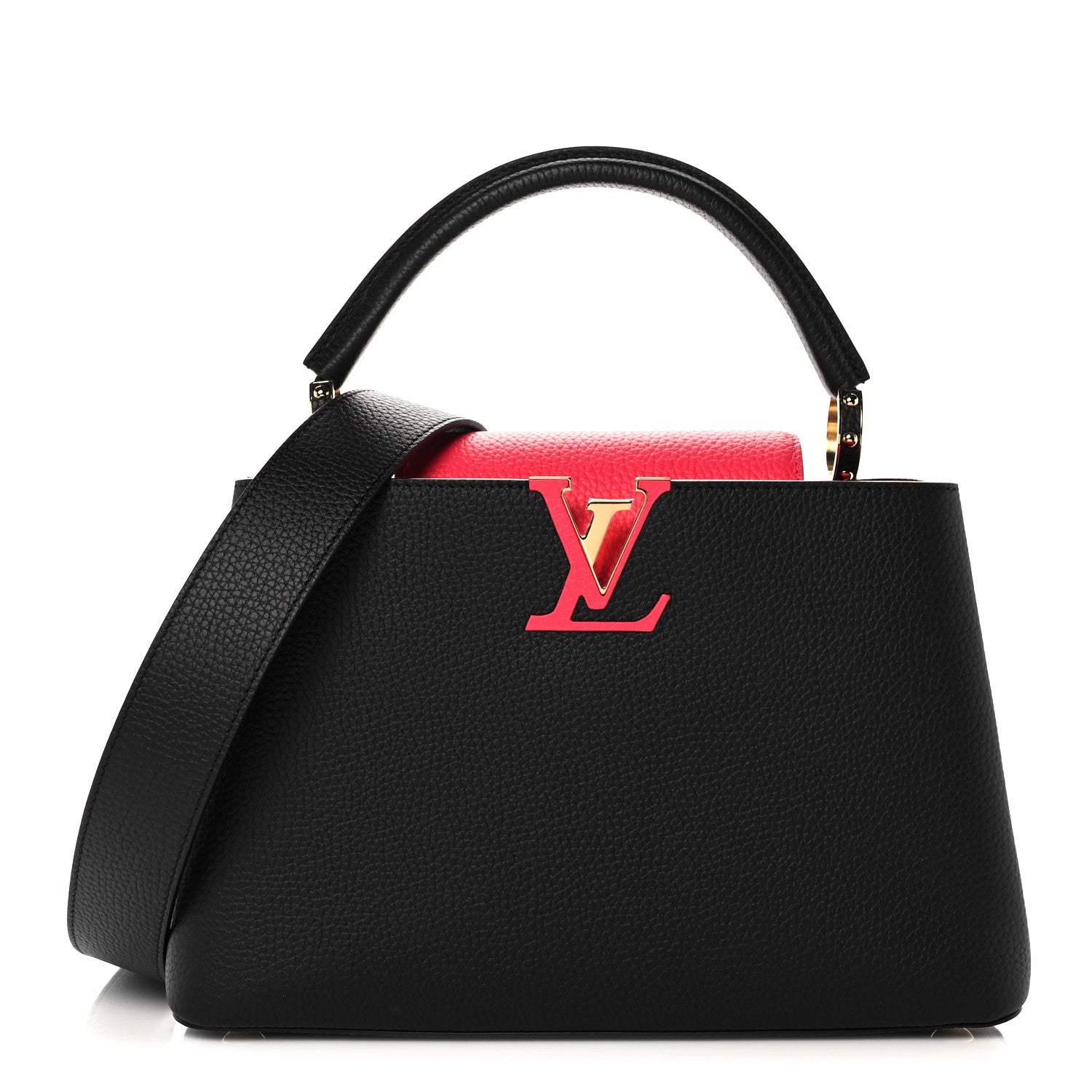 Louis Vuitton Taurillon Capucines PM Black Rose Berlingot 1 of 9