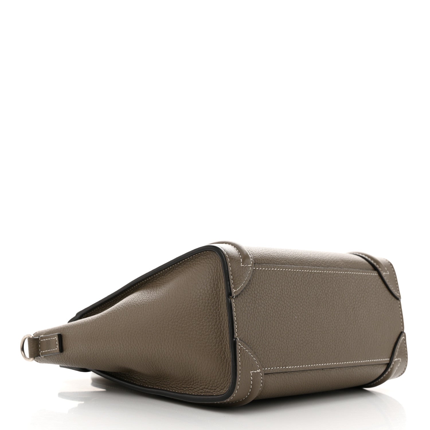 Celine Drummed Calfskin Nano Luggage Souris 2 of 10
