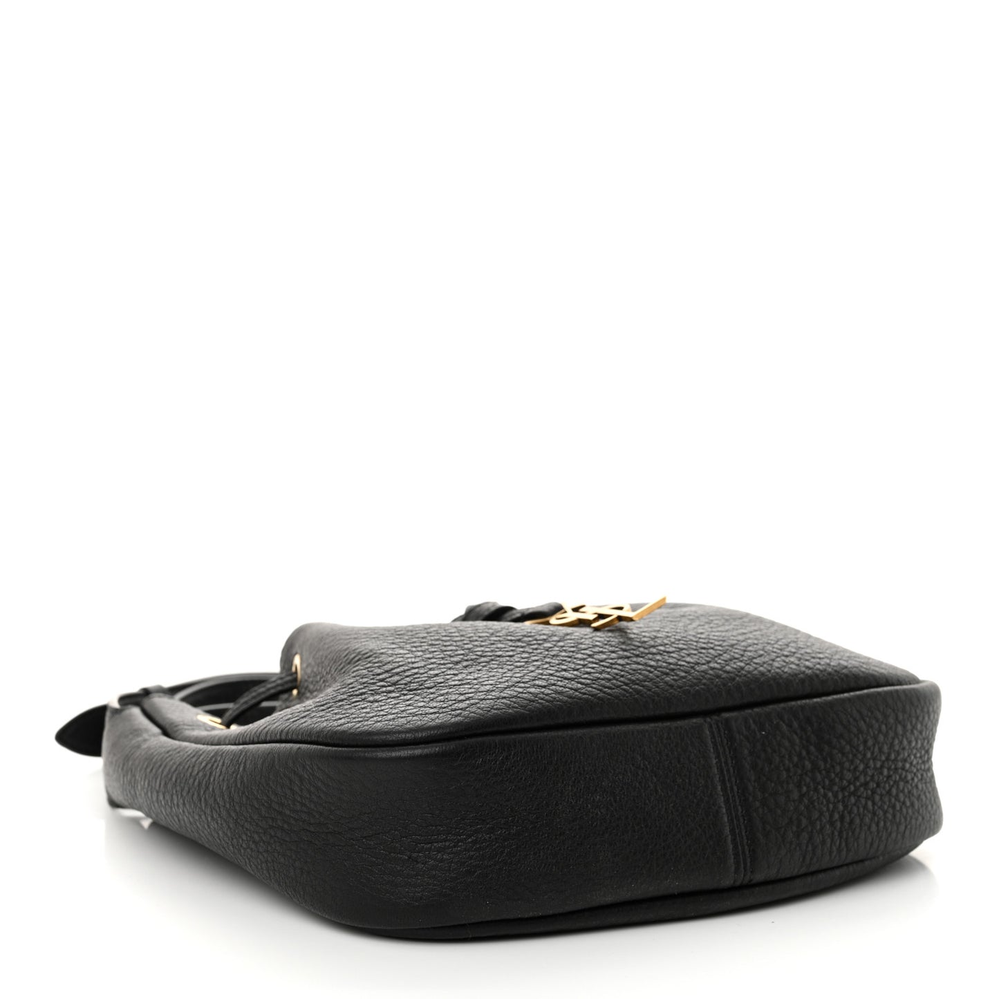 Grained Calfskin Paris VII Mini Flat Hobo Black