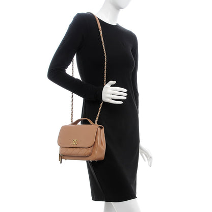 Chanel Caviar Quilted Small Business Affinity Flap Camel 2 of 9