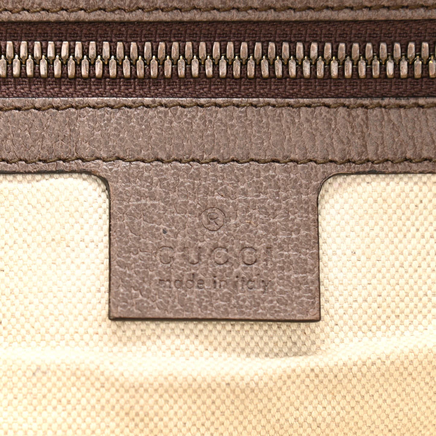 GG Supreme Monogram Web Ophidia Half Moon Hobo Brown