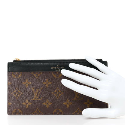 Louis Vuitton Monogram Slim Purse Black 2 of 11