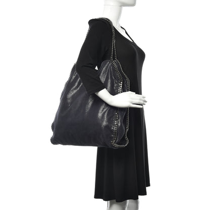 Stella McCartney Shaggy Deer Big Falabella Tote Navy 2 of 11