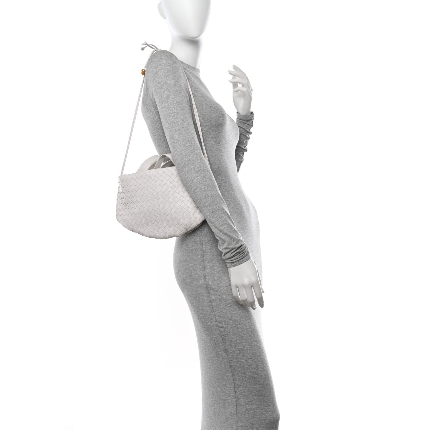 Bottega Veneta Nappa Intrecciato Small Bulb White 2 of 10