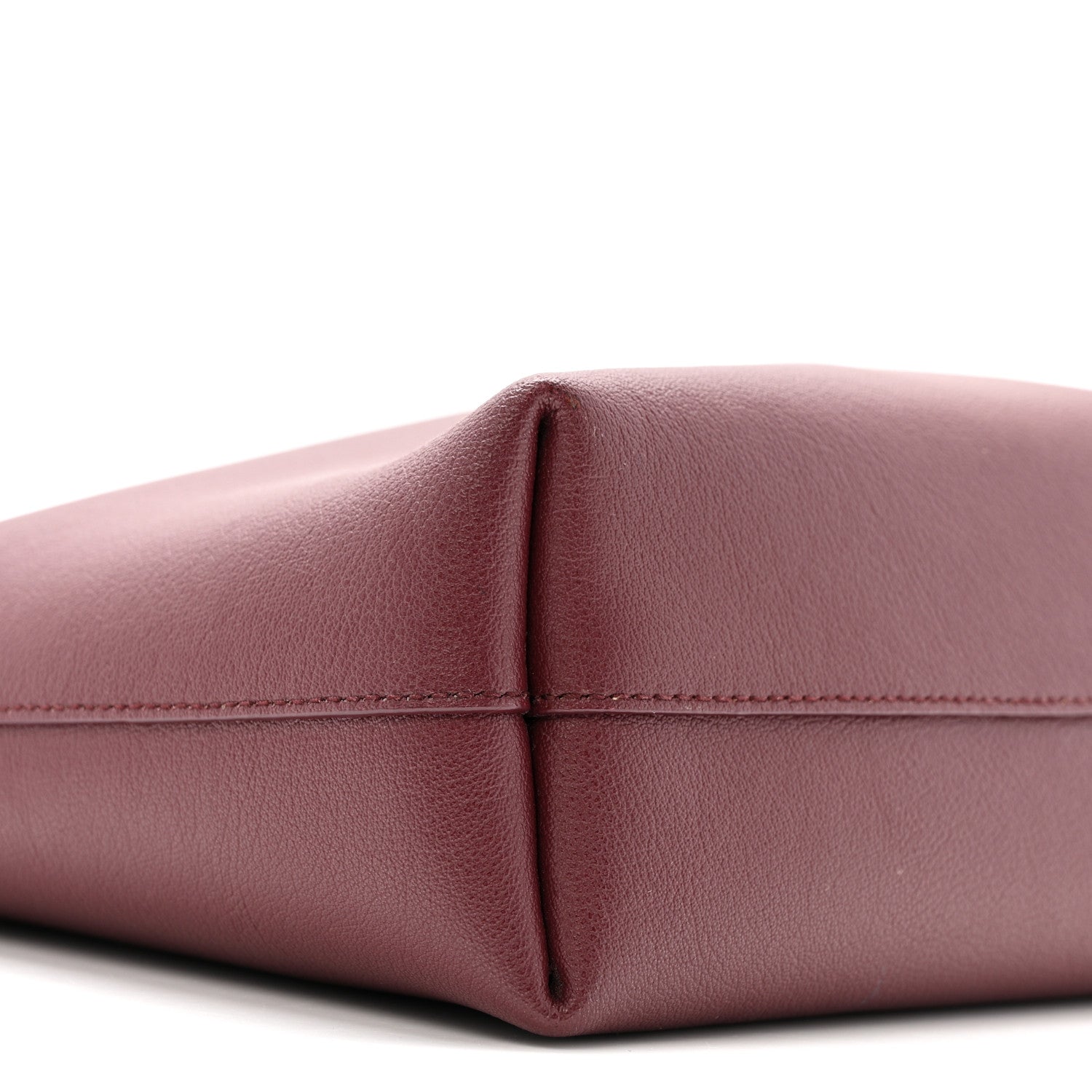 Saint Laurent Calfskin Toy Shopping Tote Dark Red 8 of 9