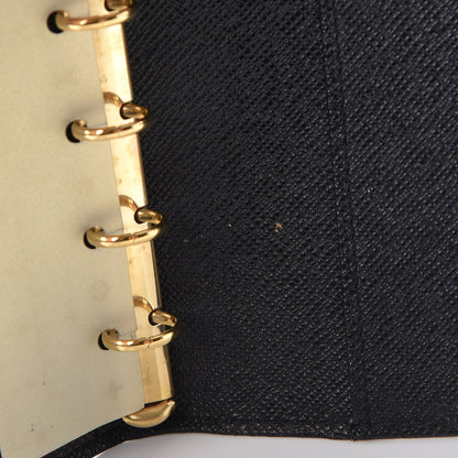 Louis Vuitton Epi Small Ring Agenda Cover Black 9 of 10
