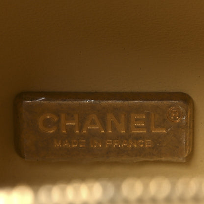 Chanel Lambskin Quilted CC Bubble Vanity Case With Chain Light Yellow 7 of 12