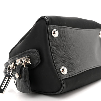 Prada Nylon Saffiano Re-Edition 2005 Top Handle Crossbody Bag Black 5 of 13