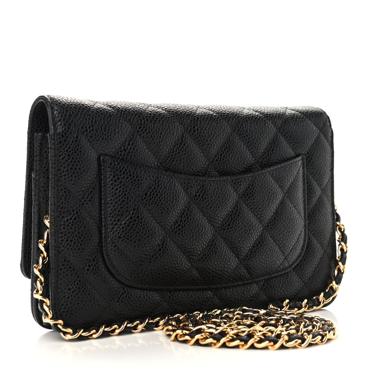 Chanel Caviar Quilted Wallet On Chain WOC Black 3 of 10