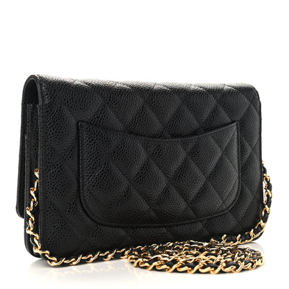 Chanel Caviar Quilted Wallet On Chain WOC Black 3 of 10