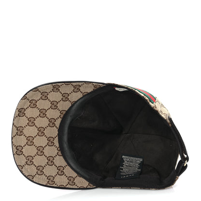 Gucci Monogram Web Baseball Hat M Beige Cocoa 6 of 9