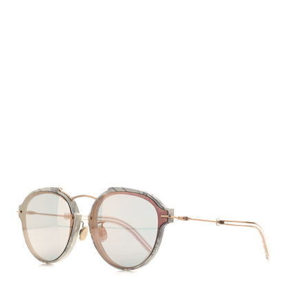 Christian Dior Round Eclat Sunglasses Pink Grey 1 of 8