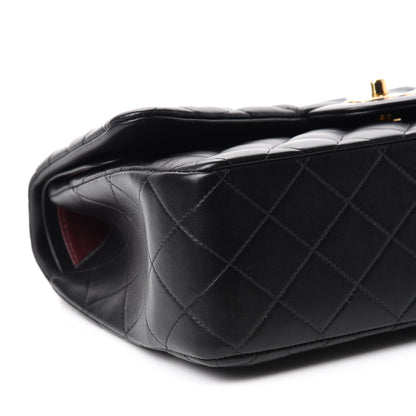Chanel Lambskin Quilted Jumbo Double Flap Black 6 of 14