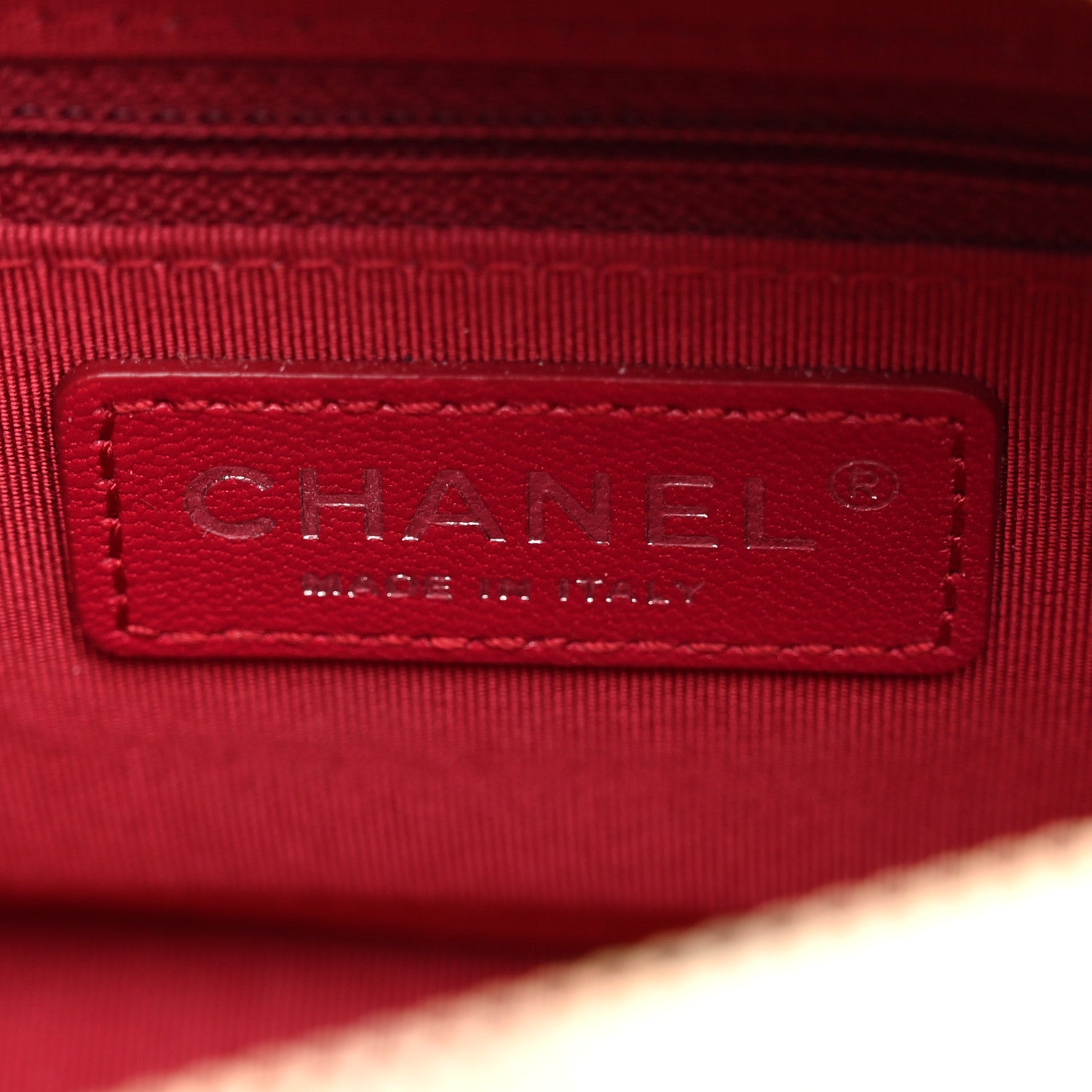 Chanel Aged Calfskin Quilted Small Gabrielle Hobo Beige Black 6 of 13