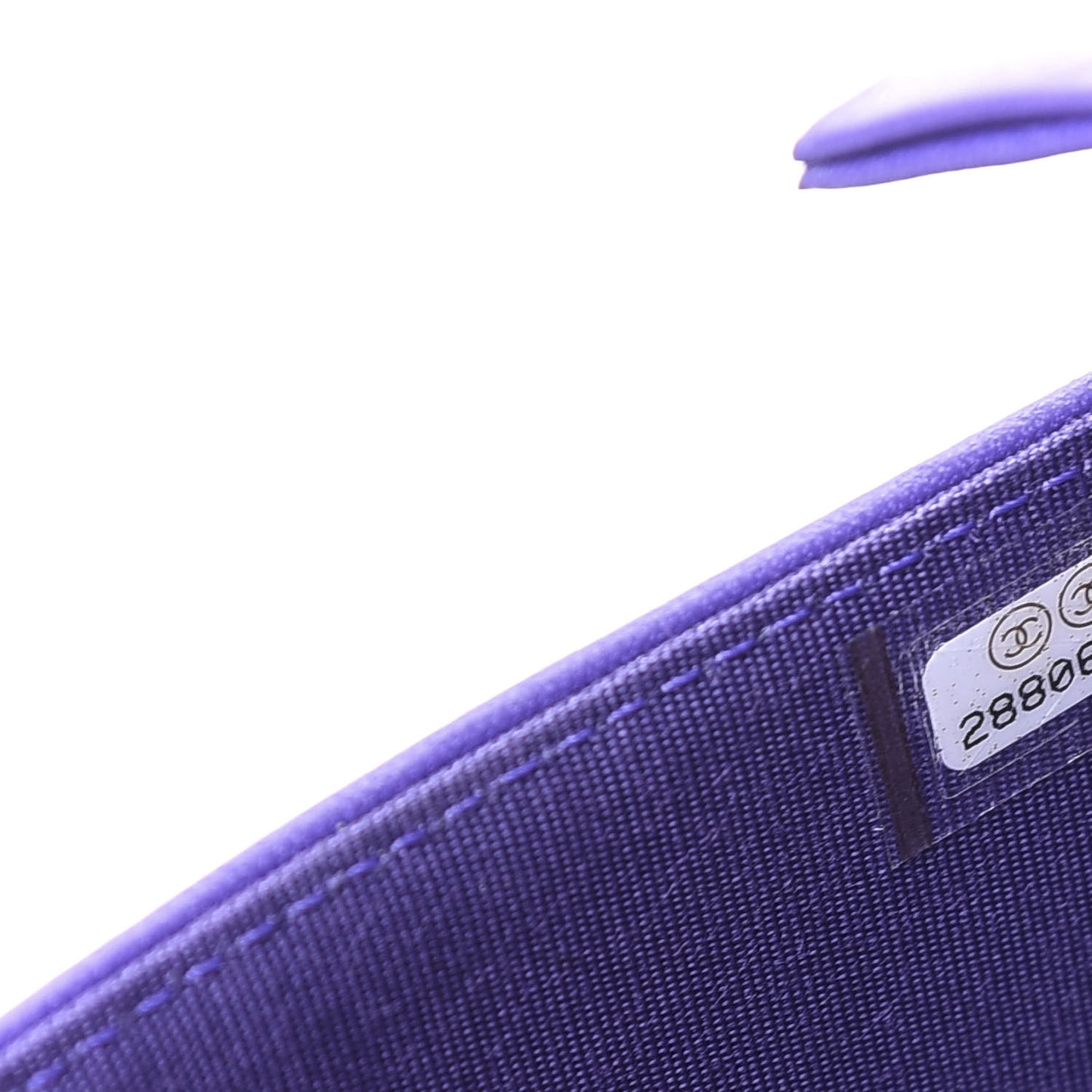 Lambskin Quilted Boy Wallet On Chain WOC Purple