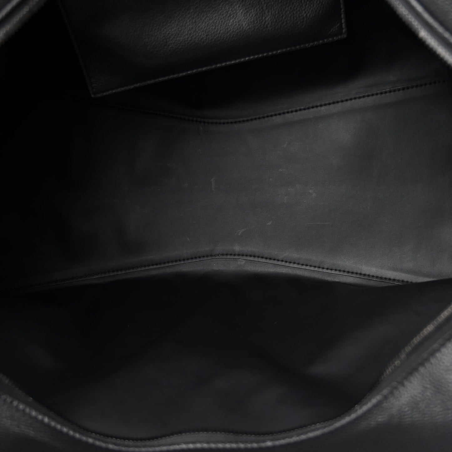 Grained Calfskin Neo Classic Black Hardware Large Top Handle Bag Black