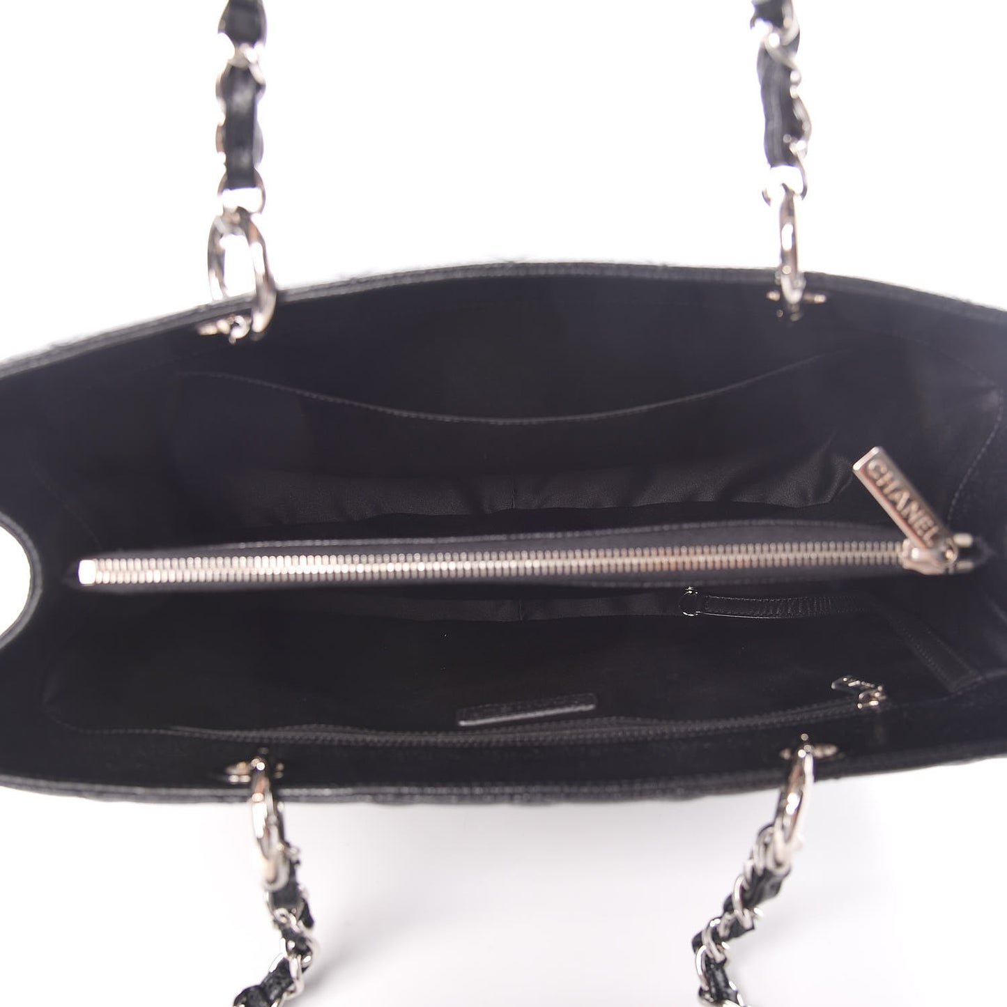 Caviar Quilted Grand Shopping Tote GST Black