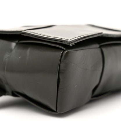 Bottega Veneta Paper Calfskin Intrecciato Cassette Belt Bag Crocodile 9 of 11