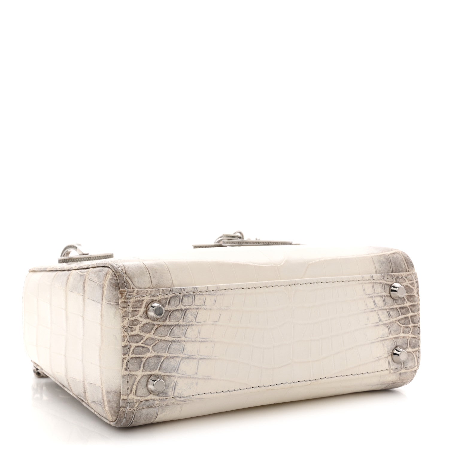 Christian Dior Niloticus Crocodile Himalaya Crystal Mini Lady Dior